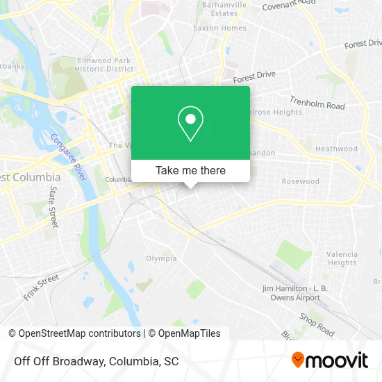 Off Off Broadway map