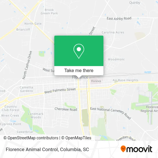 Florence Animal Control map