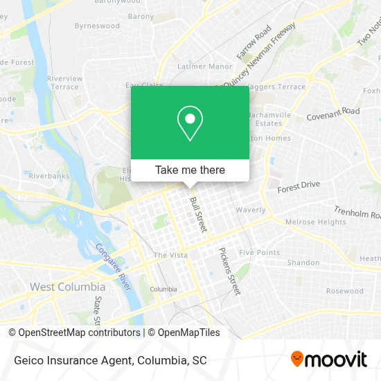Geico Insurance Agent map