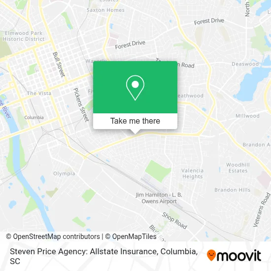 Steven Price Agency: Allstate Insurance map