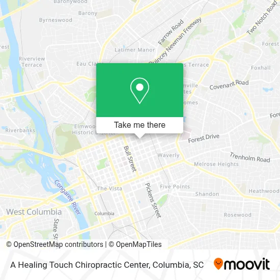 A Healing Touch Chiropractic Center map