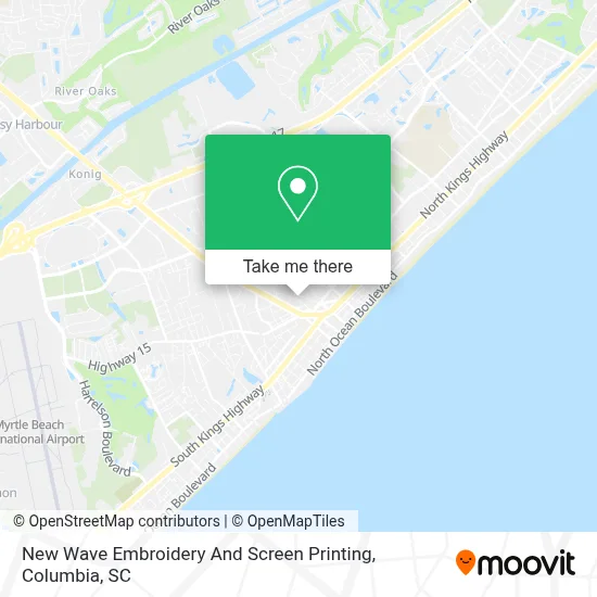 New Wave Embroidery And Screen Printing map