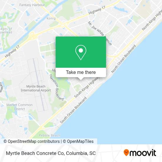 Myrtle Beach Concrete Co map