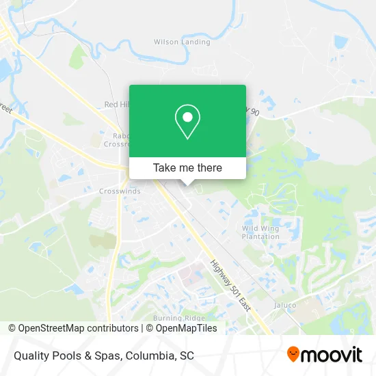 Quality Pools & Spas map