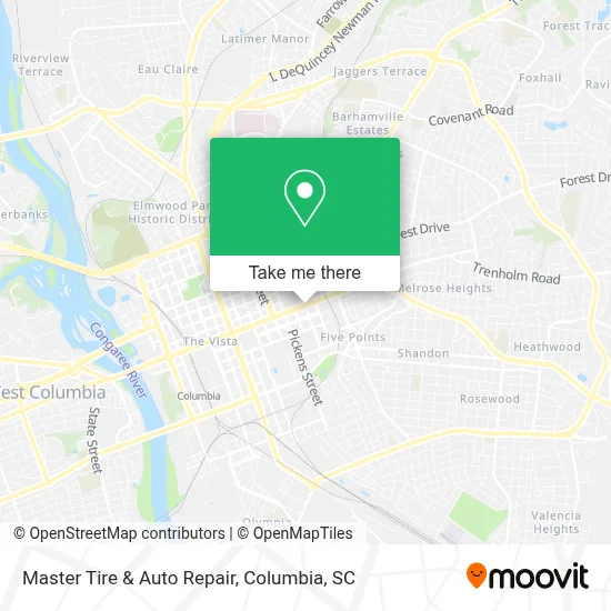 Master Tire & Auto Repair map