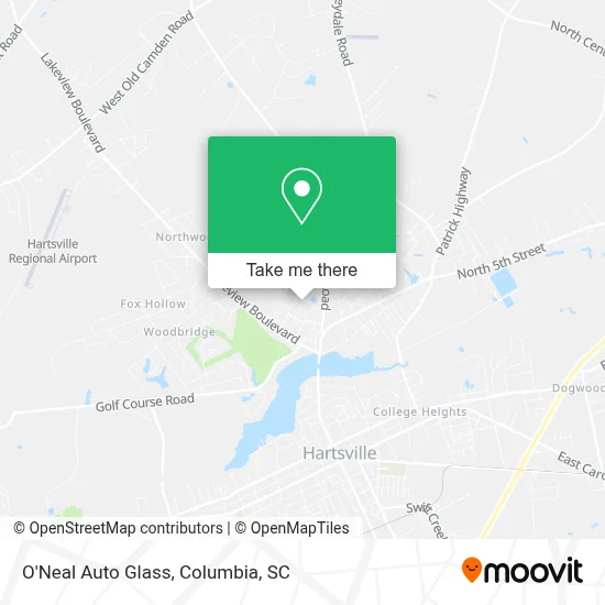 O'Neal Auto Glass map
