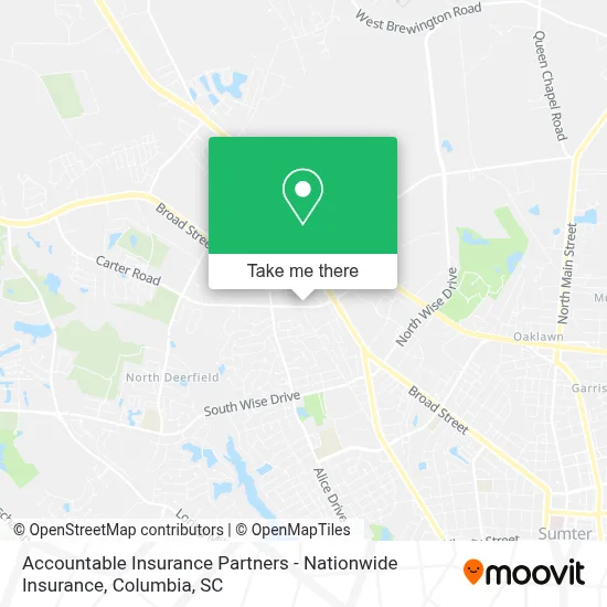 Accountable Insurance Partners - Nationwide Insurance map