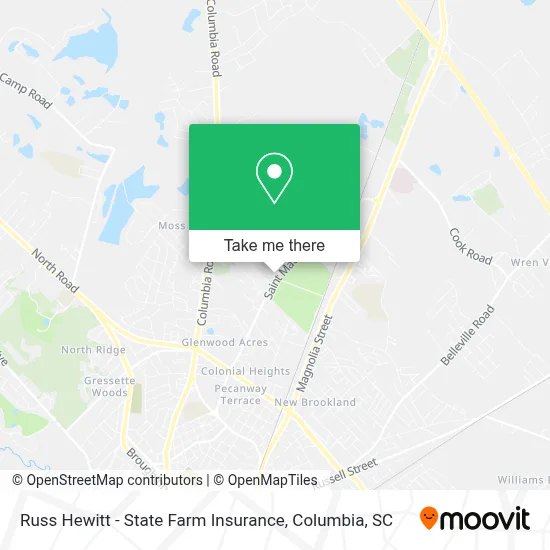 Russ Hewitt - State Farm Insurance map