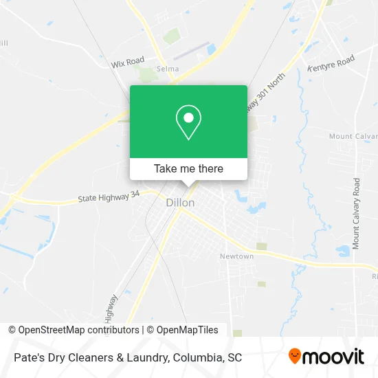 Pate's Dry Cleaners & Laundry map