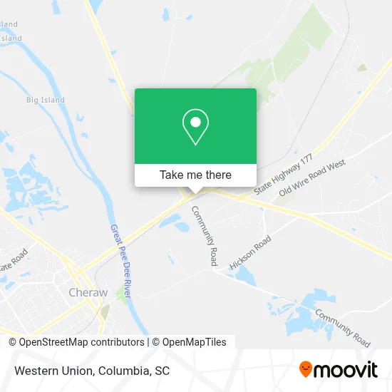Western Union map