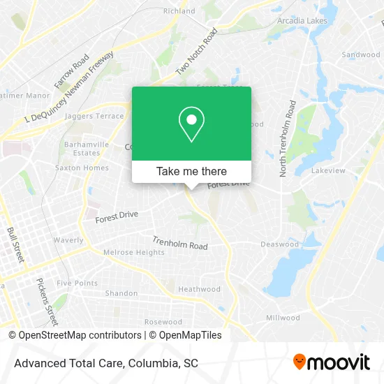 Advanced Total Care map