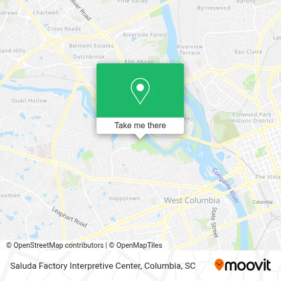 Saluda Factory Interpretive Center map