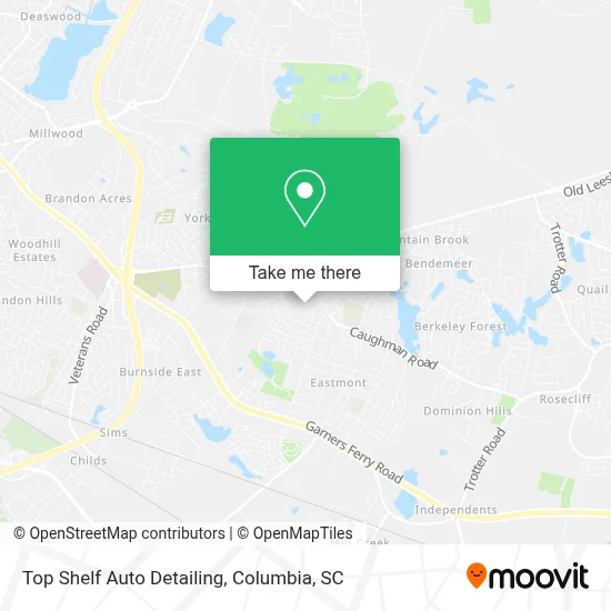 Top Shelf Auto Detailing map