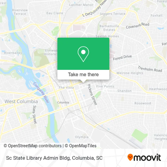 Sc State Library Admin Bldg map