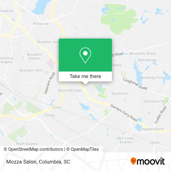 Mozza Salon map