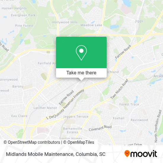 Midlands Mobile Maintenance map