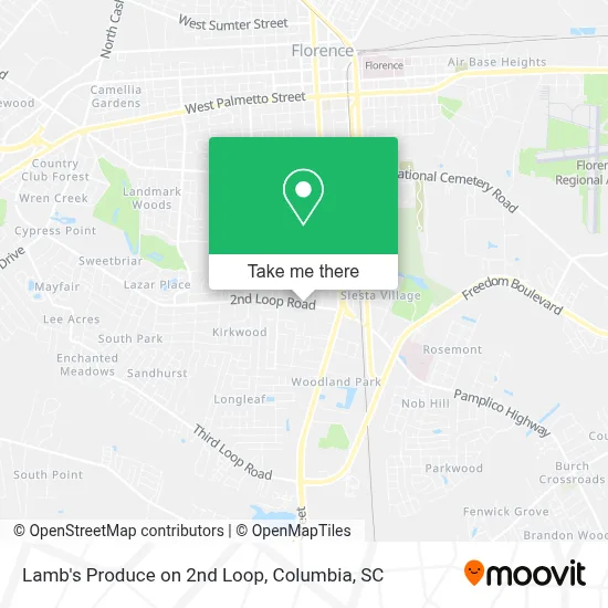 Lamb's Produce on 2nd Loop map