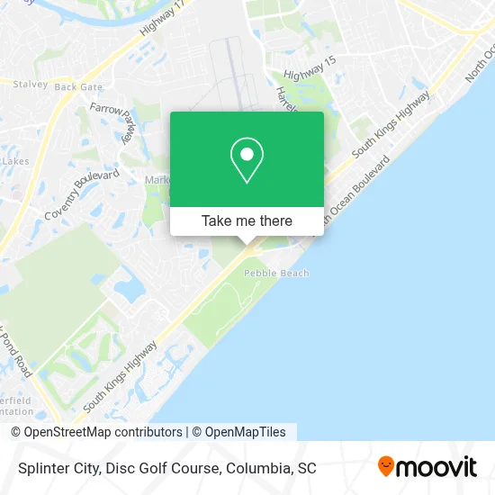 Splinter City, Disc Golf Course map