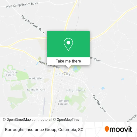 Burroughs Insurance Group map