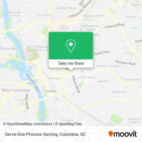 Serve-One Process Serving map