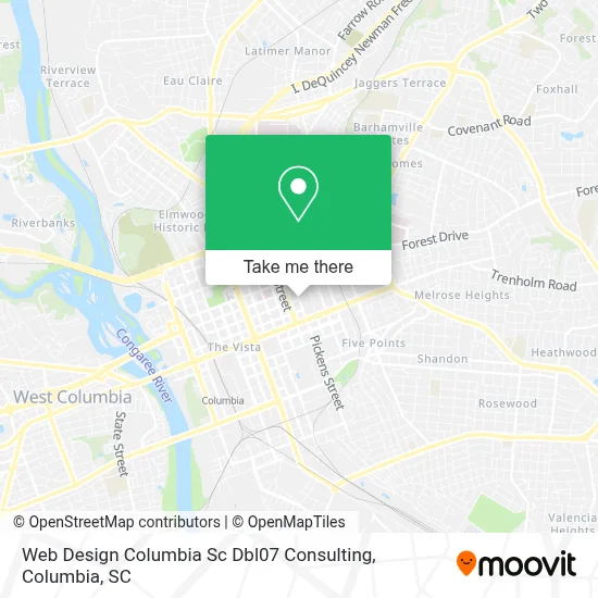Web Design Columbia Sc Dbl07 Consulting map
