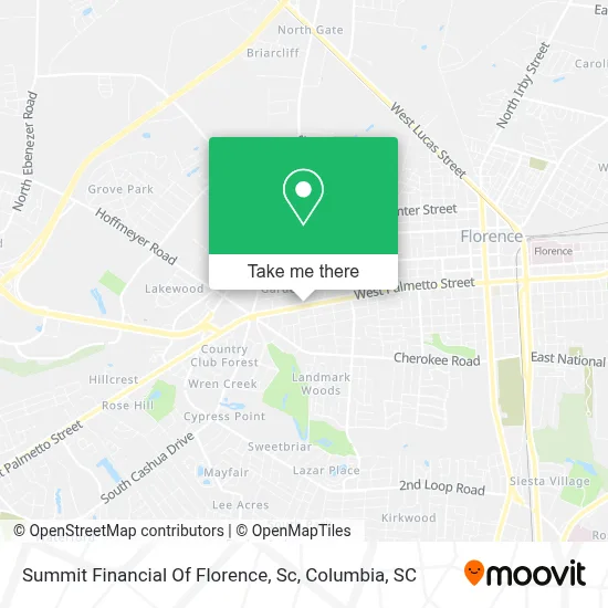 Summit Financial Of Florence, Sc map