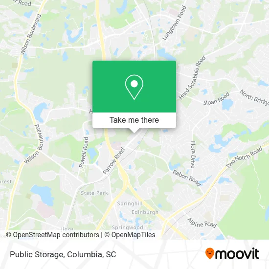 Public Storage map