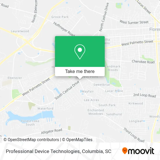 Professional Device Technologies map