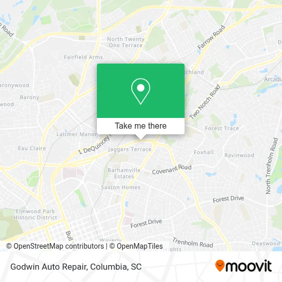 Godwin Auto Repair map