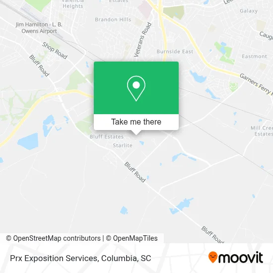 Prx Exposition Services map