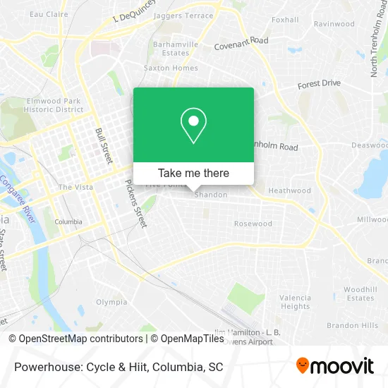 Powerhouse: Cycle & Hiit map