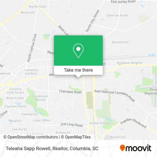 Teleaha Sapp Rowell, Realtor map