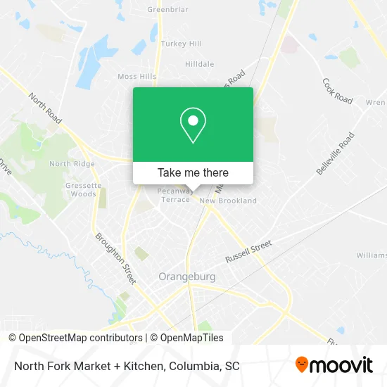 North Fork Market + Kitchen map