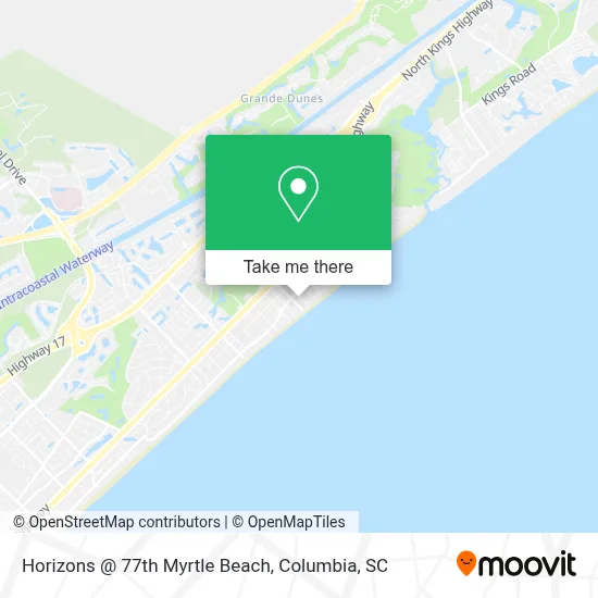 Horizons @ 77th Myrtle Beach map