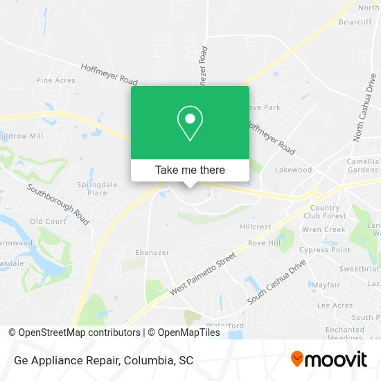 Ge Appliance Repair map