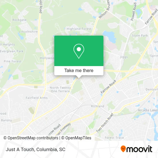 Just A Touch map