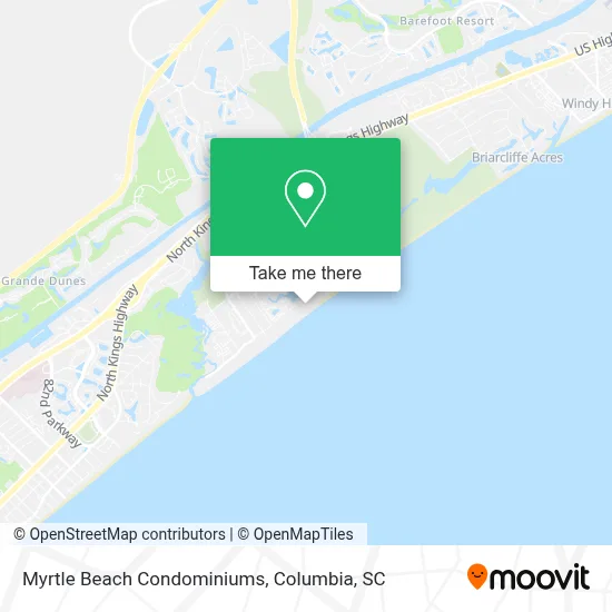 Myrtle Beach Condominiums map