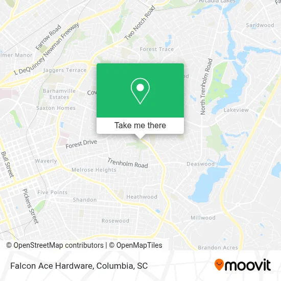 Falcon Ace Hardware map