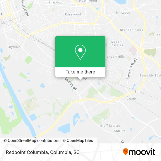 Redpoint Columbia map