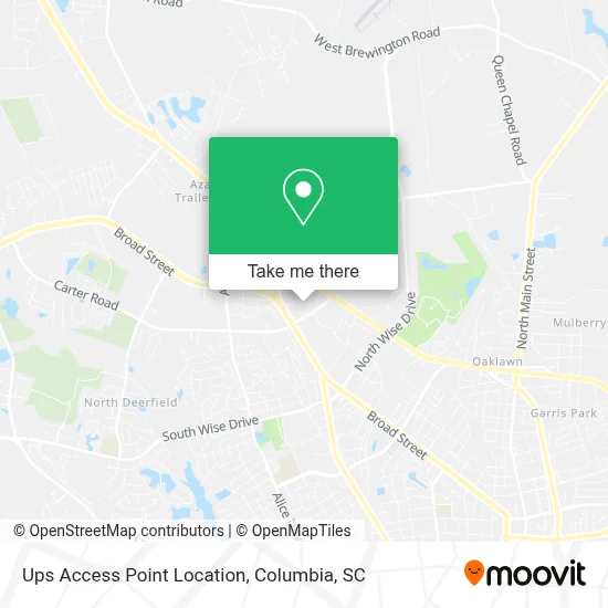 Ups Access Point Location map