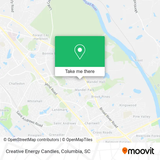 Creative Energy Candles map