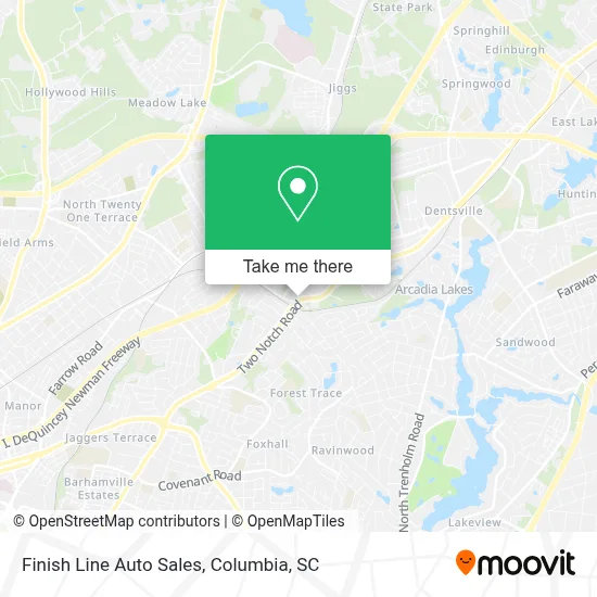 Finish Line Auto Sales map