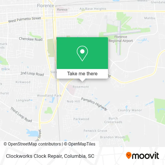 Clockworks Clock Repair map