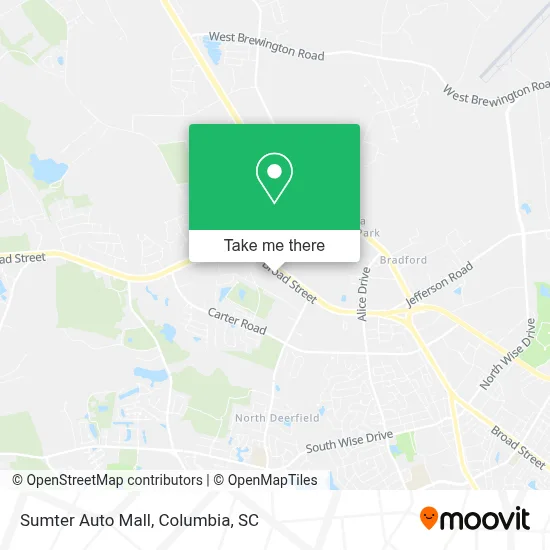 Sumter Auto Mall map