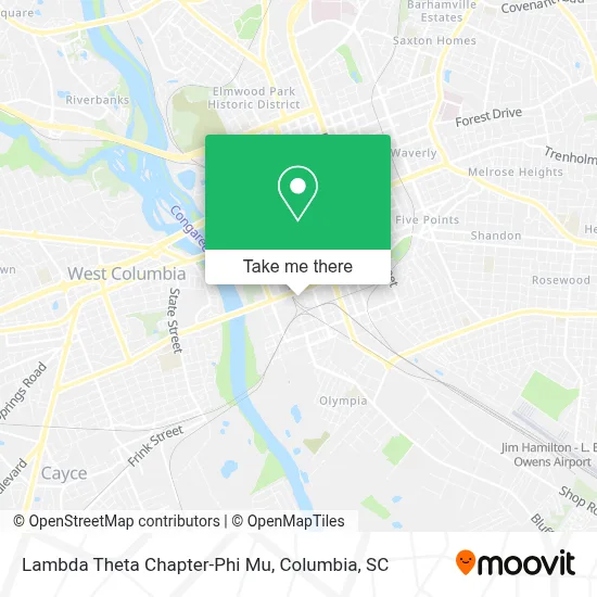Lambda Theta Chapter-Phi Mu map