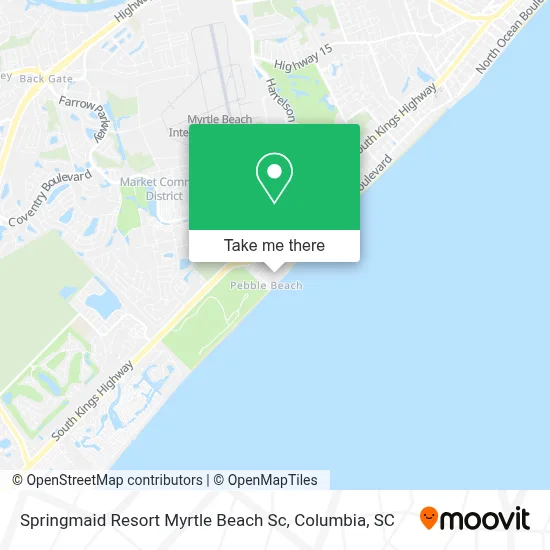 Springmaid Resort Myrtle Beach Sc map