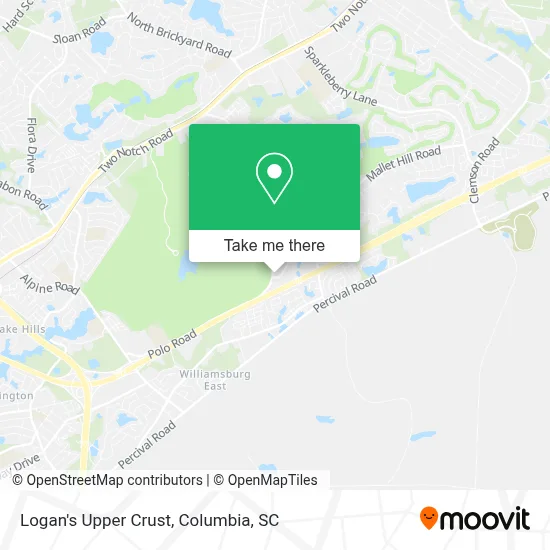 Logan's Upper Crust map