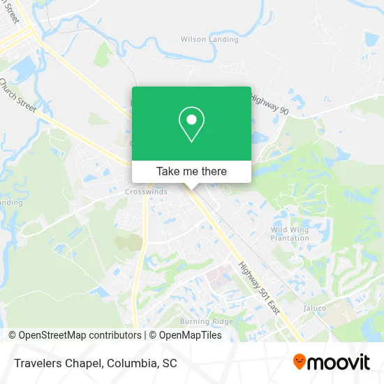 Travelers Chapel map