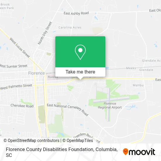 Florence County Disabilities Foundation map
