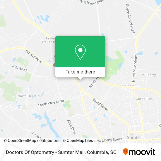 Doctors Of Optometry - Sumter Mall map